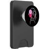 Pretty Girls, Flowers Black and White Sh Floreale Donna Viso Line Art con Margherite Rosa Forme Mania PopSockets PopWallet per MagSafe