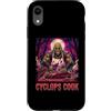 Halloween Glam Retro Vintage Comics Pop Custodia per iPhone XR Ciclope Cook Sous Chef Ristorante Cibo Spettrale Spaventoso Uomo