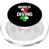 XASTY Scuba Diving Freediving Apnea Dive Immersioni subacquee sul mondo fuori apnea apnoe Dive Diver PopSockets PopGrip per MagSafe