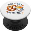 Sweet Snack Sayings Sei il tuffo alla mia coppia di cibo carino pretzel PopSockets PopGrip Adesivo