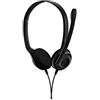 EPOS Sennheiser PC 5 Chat - Cuffie per comunicazione Internet, E-Learning e Gaming - Microfono a cancellazione del rumore, per gioco casual, leggero, alto comfort, minimalista, nero
