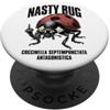 Grandio Design Introverted Intellectual Nasty Bug Entomologia maleducata coccinella dito medio coccinella PopSockets PopGrip Adesivo