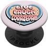 Relatable Sarcastic Prescription Humor A Live Laugh Lorazepam Divertente Retro Ansia Citazione PopSockets PopGrip Adesivo