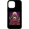 Halloween Glam Retro Vintage Comics Pop Custodia per iPhone 13 Pro Max Ciclope Cook Sous Chef Ristorante Cibo Spettrale Spaventoso Uomo