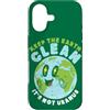Environment Protect Nature World From Po Custodia per iPhone 17 Globe: mantieni la terra pulita, non è Urano, citazione divertente, Pianeta