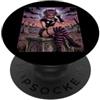 Halloween Glam Retro Vintage Comics Pop Femboy Vampiro Crossdressing Trans LGBTQ Gay Fantasma Spaventoso PopSockets PopGrip Adesivo