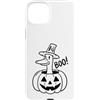 Funny Halloween Duck Custodia per iPhone 15 Plus Boo Goose Halloween Pumpkin Funny Duck Jack O Lantern