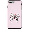 namo-Tee Custodia per iPhone 7 Plus/8 Plus Robot innamorati con bouquet di viti, motivo divertente