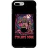 Halloween Glam Retro Vintage Comics Pop Custodia per iPhone 7 Plus/8 Plus Ciclope Cook Sous Chef Ristorante Cibo Spettrale Spaventoso Uomo