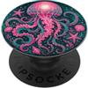 Space Marine Biology Beachcomber Designs stravagante medusa aliena mare cosmico arte retrò PopSockets PopGrip Adesivo