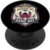 Queen of Game Day Soccer Team Fan Suppor Regina del Giorno di Gioco Squadra di Calcio Tifosi Stag PopSockets PopGrip Adesivo