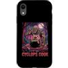 Halloween Glam Retro Vintage Comics Pop Custodia per iPhone XR Ciclope Cook Sous Chef Ristorante Cibo Spettrale Spaventoso Uomo