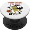 Halloween Funny Frog Too Cute To Fly So I Roll Frog Witch Halloween PopSockets PopGrip Adesivo