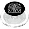 Da Vinci Piano Player Classical Musician Vitruvian Man Pianist Da Vinci Keyboard Music PopSockets PopGrip per MagSafe