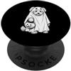 Halloween Doodle Dog Ghost Pet Owner Gif Doodle Halloween Amante Del Cane Spettrale Fantasma Spaventoso Doodle PopSockets PopGrip Adesivo