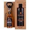 Accentra Set regalo MEN'S COLLECTION in carta kraft, con gel da bagno e gel doccia, apribottiglie a forma di bottiglia di birra, profumo: betulla e cedro, colore: marrone