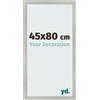 yd. Cornice 45x80 cm Argento Opaco - Cornice in MDF Bologna