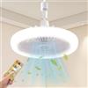 TOPRUNYI Ventilatore da Soffitto con Luce,Ventilatore da Soffitto con Luce e Telecomando,Lampadario Ventilatore da Soffitto,Illuminazione Regolabile(3000K, 4500K, 6000K) tre Velocità del Vento Sono Disponibili