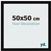 yd. Cornice 50x50 cm Nero Lucente - Cornice in MDF Bologna | Your Decoration, Vetro acrilico antiriflesso, Montaggio a parete, Adatta per foto, poster o puzzle, Made in Holland