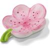 YINGAYOU Portasapone Ceramica con Scolo 30°Design Inclinato Rosa | Portasapone Fiore 14×10×5cm Mantiene il Sapone Asciutto Stabile, Solido e Facile da Pulire, per il Bagno Cucina e il Lavello