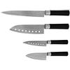 Cecotec Santoku Set di coltelli spessi 2 mm, coltello da intaglio, coltello da cuoco, coltello multiuso, coltello da taglio, presentazione in custodia