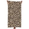 GVMJHYK Asciugamano da Spiaggia Leopardo, Leopardo Telo Da Mare Microfibra, Veloce Asciugatura, per Piscina, Mare, Uomo e Donna - Design Moda con Stampa Leopardo 75x150 cm