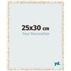 yd. Cornice 25x30 cm Bianco Vintage - Cornice in MDF Bologna | Your Decoration, Vetro acrilico antiriflesso, Montaggio a parete, Adatta per foto, poster o puzzle, Made in Holland