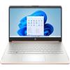 HP Computer portatile da 14 HD (1366 x 768), Intel Celeron N4120, 1,1 GHz, 4 GB di memoria, 128 GB eMMC, Windows 11 Home in modalità S, Office 365 incluso un anno, oro rosa, 14-dq0762dx