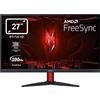 acer Nitro KG272Ebmiifx, Monitor Gaming PC 27, Display IPS Full HD 100 Hz, 1 ms (VRB), 16:9, FreeSync, VGA, HDMI (1.4), Lum 250 cd/m2, ZeroFrame, Speaker Integrati, Audio In/Out, Cavo HDMI Incluso