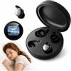 BNARQP NE90 - Cuffie per dormire sul fianco, mini cuffie Bluetooth 6.0 per dormire con custodia smart touch screen, timer di sonno, doppio Bluetooth, batteria 18 ore, traduzione AI in più di 160