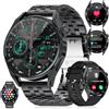 LIGE Smartwatch Uomo con 3 Cinturini, 1.39 Orologio Smart Watch Chiamate e Assistente Vocale, Notifiche Messaggi, SpO2, 100+ Modalità Sportive IP67 Fitness Tracker per Android iOS