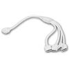 world-trading-net - Splitter RGBW a 4 vie, connettore RGBW a 5 pin, 1 maschio e 4 femmine, connettore angolare per striscia LED, cavo di collegamento 30 cm, bianco