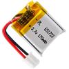 Winfox Batteria LiPo 3,7 V 170 mAh 651723 con connettore 2P-PH, batteria ricaricabile ai polimeri di litio per altoparlanti Bluetooth, fotocamere integrate, dispositivi portatili e dispositivi elettronici