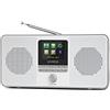 LEMEGA Radio Internet stereo stereo LEMEGA IR4, radio digitale DAB/DAB+/FM, WIFI, Spotify, altoparlante Bluetooth, doppio allarme, timer cucina/sleep, uscita cuffie, batteria e alimentazione USB - Grigio