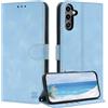 ZONNAVI Cover per Samsung Galaxy A34 5G, [Blocco RFID] Custodia a Libro in Pelle con Porta Carte, Flip Case Portafoglio Antiurto Cover per Samsung A34 5G (Blu chiaro)