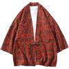 RUMAOZIA Kimono Cardigan Uomo Donna Unisex Vintage Tie Dye Cardigan Maniche 3/4 Giappone Happi Haori Giacca Estiva con Stampato Camicia Sciolta Tradizionale Giapponese Giacca Softshell