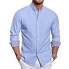 COOFANDY Camicia Oxford Uomo Button-Down Manica | Camicia Oxford da uomo in cotone, a maniche lunghe, con bottoni, ideale per ufficio, tempo libero e occasioni formali