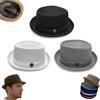 Generic Summer Breathable Mesh Pork Pie Hat,Vintage Roll-Brim Travel Beach Sun Bowler Hat,Lightweight Casual Unisex Mesh Fedora cap