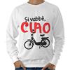 thedifferent Felpa Uomo Leggera Si Vabbe Ciao Idea Regalo