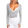 Navneet Maglia da donna a maniche lunghe, aderente, per yoga, pilates, balletto, autunno