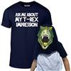 Reality Glitch Kids Ask Me About My T-Rex Flip Funny Dinosaur Tshirt T-Shirt Bambini e Ragazzi