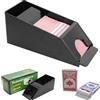 Ulsam Distributore di carte da gioco Blackjack Shoe Collection, 4 carte da casinò, scarpe per carte da poker di dimensioni standard, accessori per giochi d'azzardo, scarpe da blackjack e vassoio per