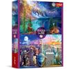 Trefl Puzzle 2in1: Un Giro di America-2 x 500 Pezzi-Set di Due Rompicapi, DIY, Passatempo Creativo, per Adulti e Bambini dai 10 Anni, Colore Mulitcolor, 37500