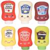 Blue Meadow Bargain Bundles Kawaii Kuties Peluche, Dumpling Sensory Squishies & More - Sensory Squishy 7,6 cm 9 cm Salse Set completo di 6