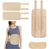 SSKHE 4-Piece Olio di ricino Pack riutilizzabile Olio Essenziale Assist Pack protegge la cintura Morbida e Anti Leakage Oil Assist Pack per Artrite Dolore Muscolare Dolore articolare