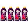 Generico Spuma di Sciampagna Ammorbidente Concentrato Prezioso Ibisco, 30 Lavaggi, Profumo Lunga Durata, Ammorbidente Liquido per Bucato, Morbidezza Intensa, Fragranza Floreale e Fruttata - 4 Unita da 600 ml
