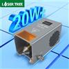 LASER TREE Testa laser ad alta potenza da 20 W con potenza ottica con modulo di luce blu TTL Air Assist per strumento di incisione di taglio laser fai da te