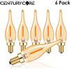 Grensk Lampadina LED a Filamento E14 220V 1W E12 110V Vintage Bianco Caldo Sostituibile Retrò per Lampadario Lampada di Cristallo Decorazione Soggiorno