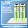 liitokala 1-30 pz LiitoKala USB-34B NCR18650B batteria ricaricabile USB 18650 3400mAh 3.7V con PCB per torcia auto giocattoli radio batteria