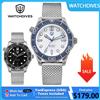 Watchdives WD007 V4 Orologio subacqueo in titanio NTTD SL3001 Movimento automatico Zaffiro Super luminoso cristallo bombato 42mm Orologi da uomo
